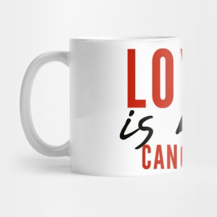 Love is not cancelled Love is not canceled Mug